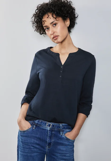 T-shirt en jersey deep blue