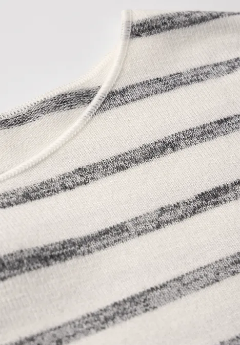 Gestreiftes Shirt soft beige