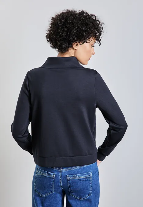 Leichte Sweatjacke deep blue