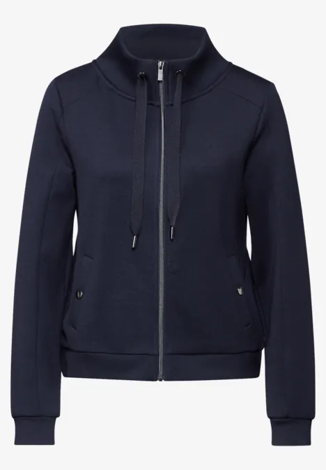 Leichte Sweatjacke deep blue