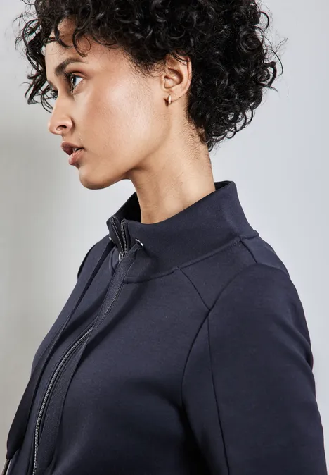 Leichte Sweatjacke deep blue