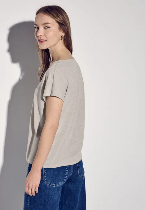 Leinen-Look Shirt moonstone sand