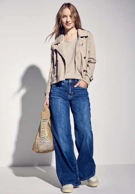 Leinen-Look Shirt moonstone sand