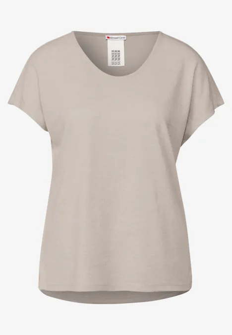 Leinen-Look Shirt moonstone sand