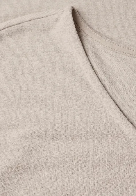 Leinen-Look Shirt moonstone sand