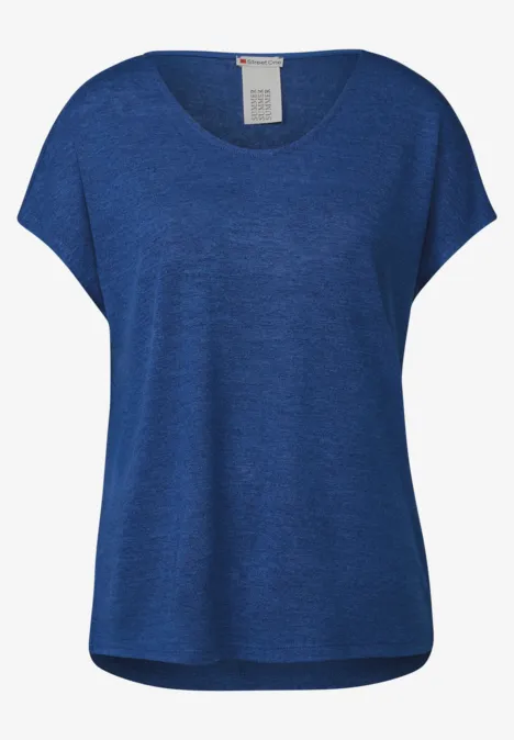 Leinen-Look Shirt dodger blue