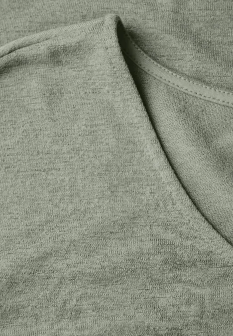 Leinen-Look Shirt pale mud green