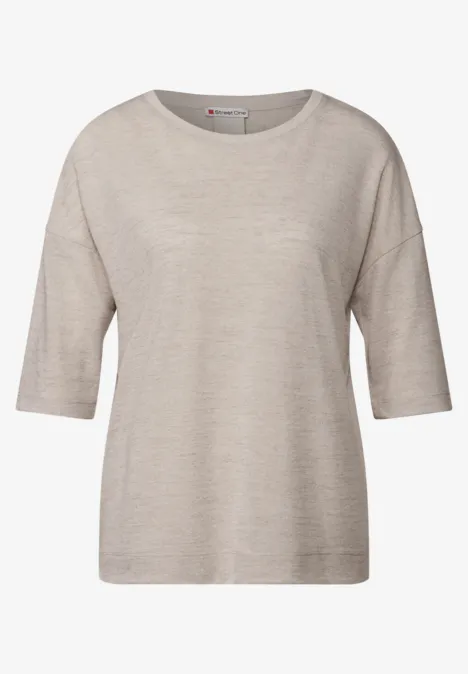 Leinen-Look Shirt moonstone sand