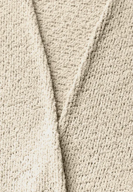 Strick-Look Jacke moonstone sand