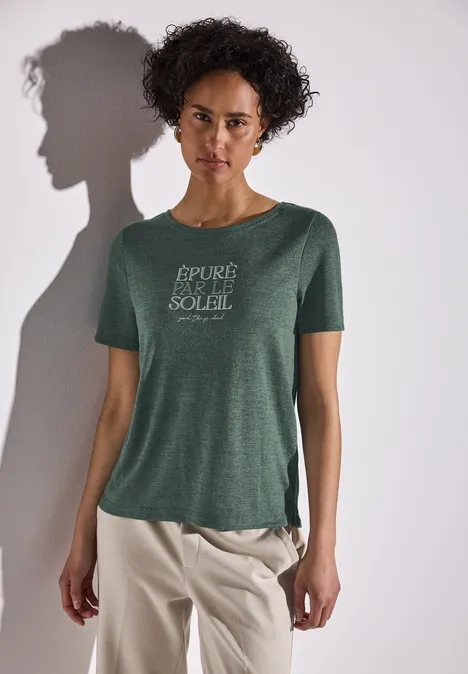 T-Shirt mit Wording garden green