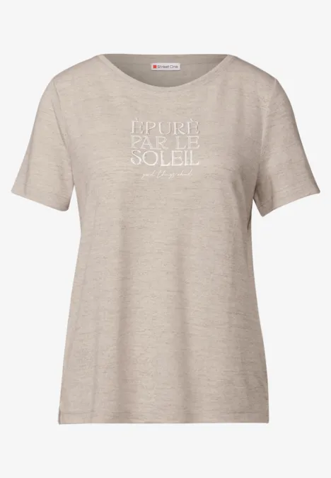 T-Shirt mit Wording moonstone sand
