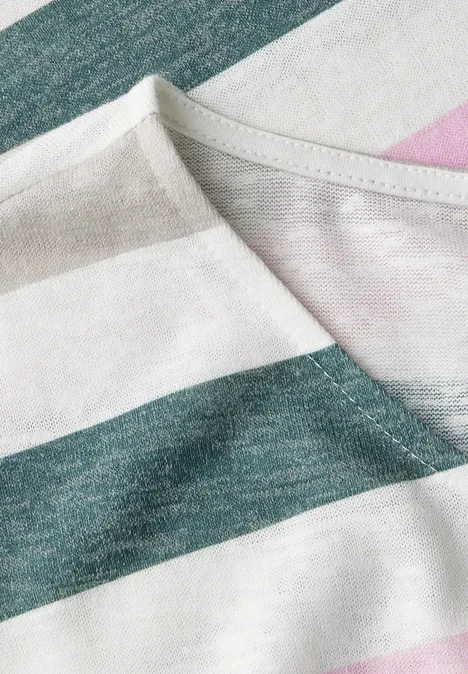 Gestreiftes Shirt off white