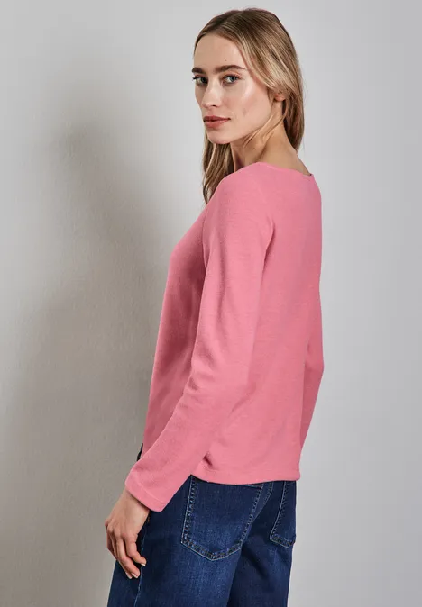 Shirt mit Raffungen sugar coral mel.