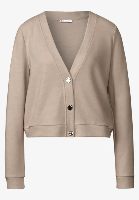 Kuschelige Jacke honey sand mel.