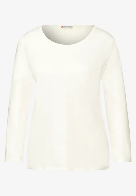 Shirt mit Raffungen off white