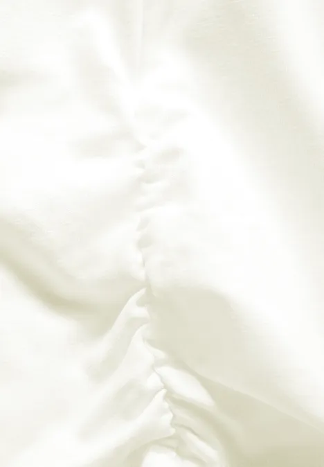 Shirt mit Raffungen off white