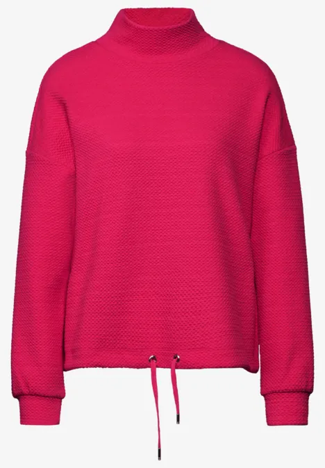 Shirt mit feiner Struktur power berry