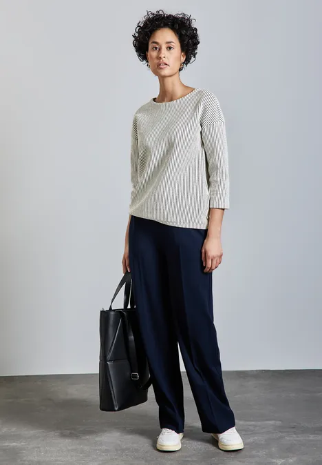 Gestreiftes Shirt deep tint blue