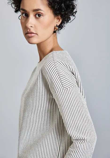 Gestreiftes Shirt deep tint blue
