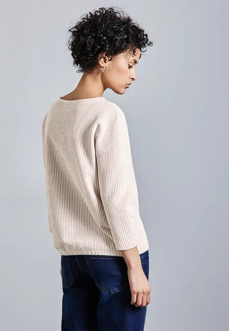 Gestreiftes Shirt honey sand