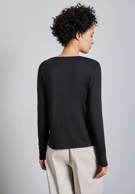 Shirt mit Cut-Out deep tint blue