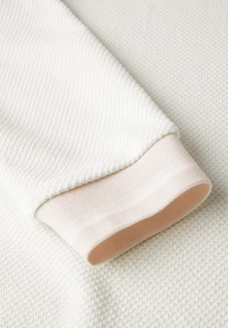 Shirt met gestreepte manchetten off white