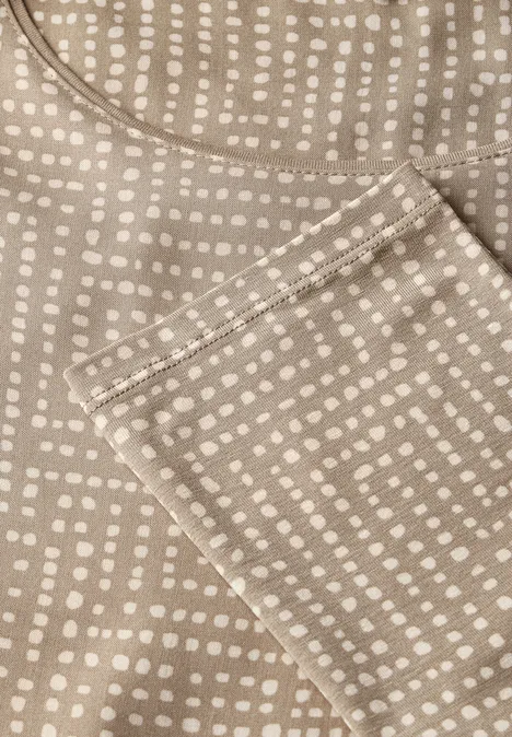 Gemustertes Shirt safari beige