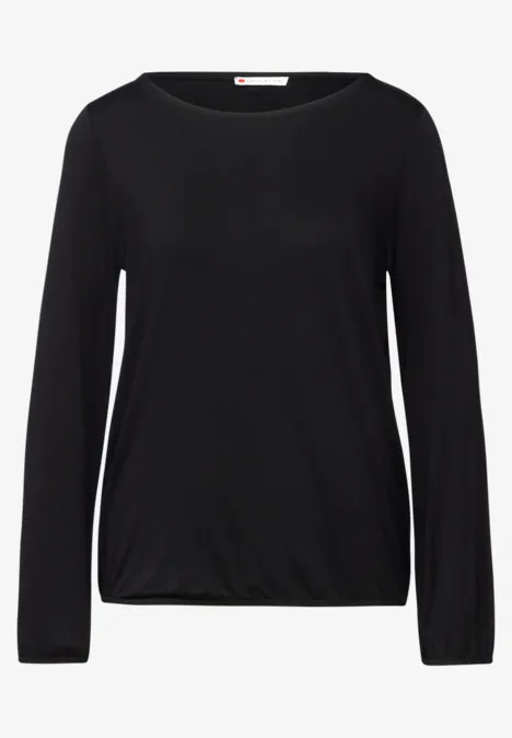 Langarmshirt Black