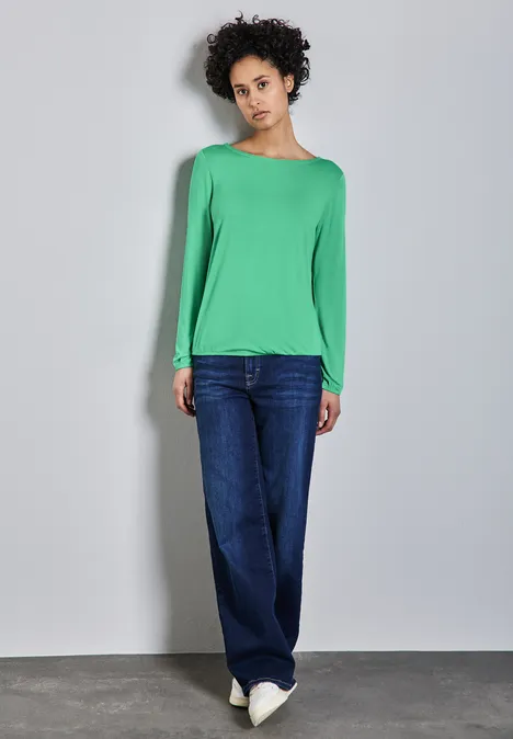 Langarmshirt tendril green