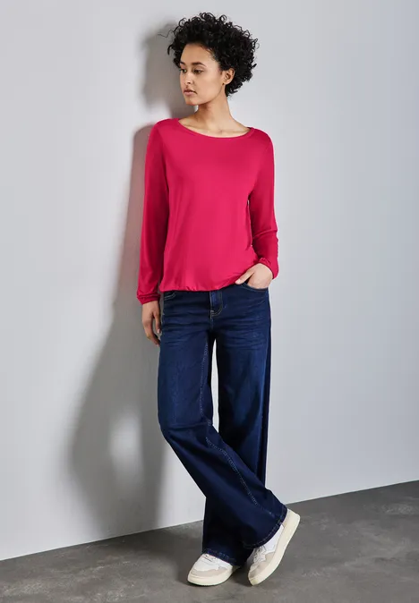 Langarmshirt power berry