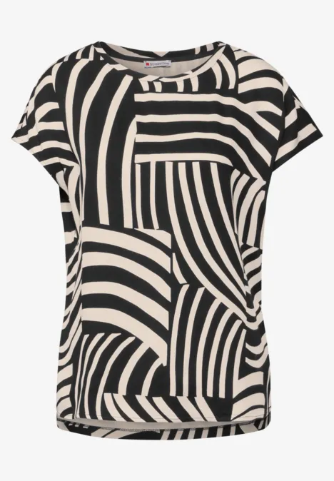 Bedrucktes Shirt Black