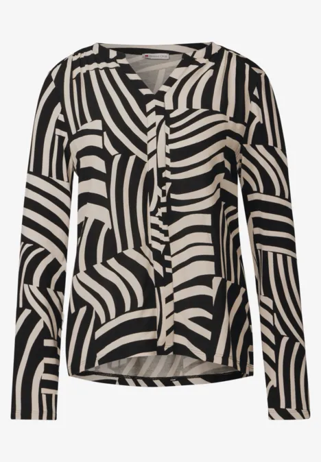 Bedrucktes Shirt Black