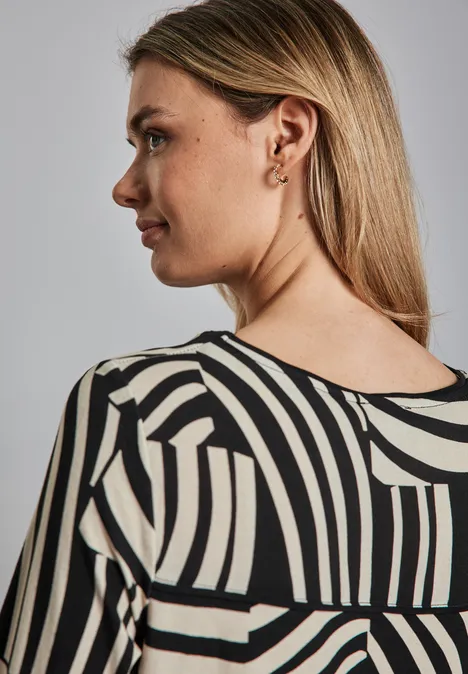 Bedrucktes Shirt Black