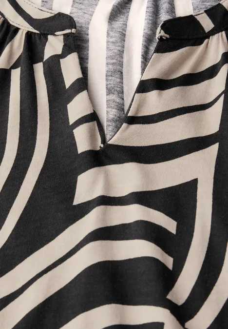 Shirt im Tunika-Look Black