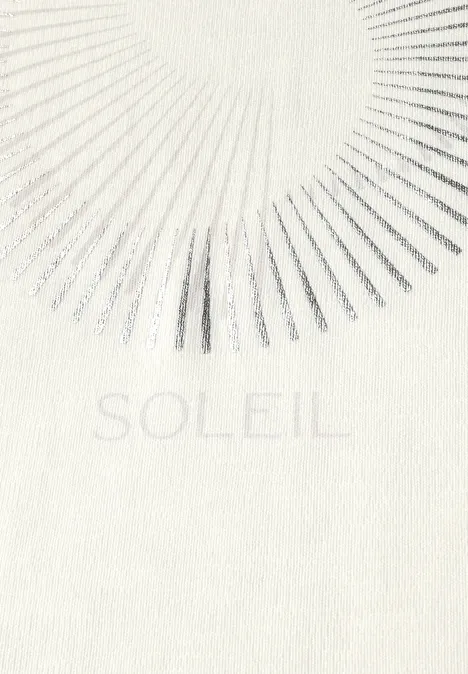 T-Shirt mit Schmucksteinen off white