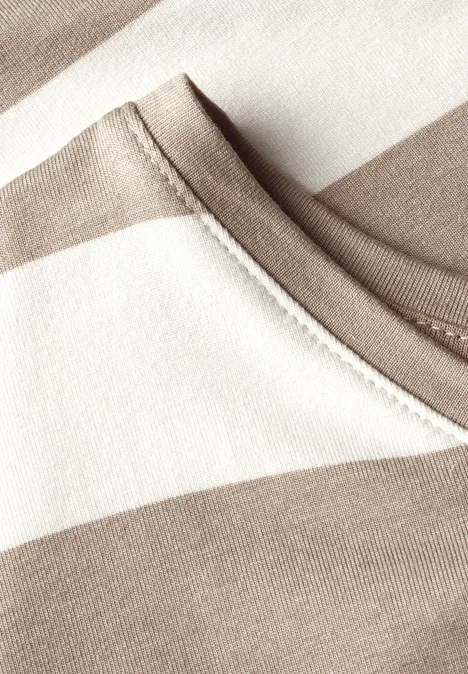 T-shirt à rayures dark moonstone sand