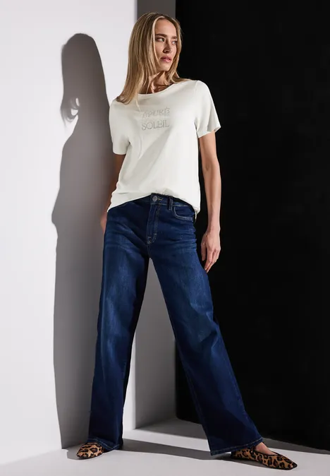 T-Shirt mit Wording off white