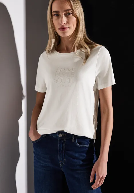 T-Shirt mit Wording off white