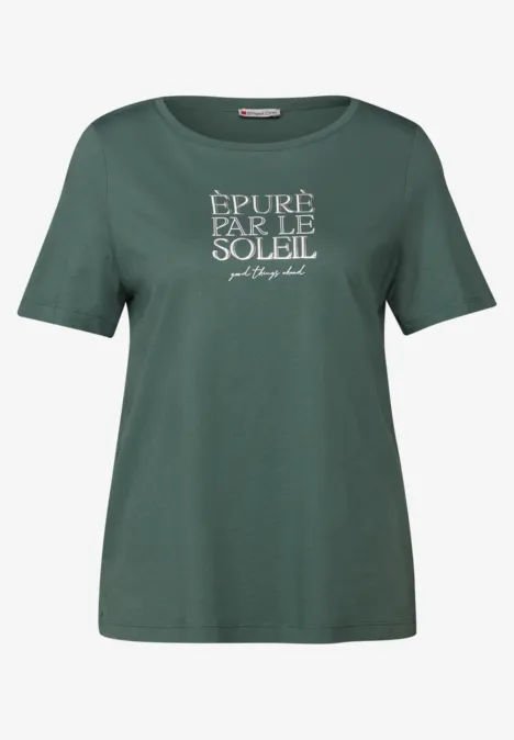 T-Shirt mit Wording garden green
