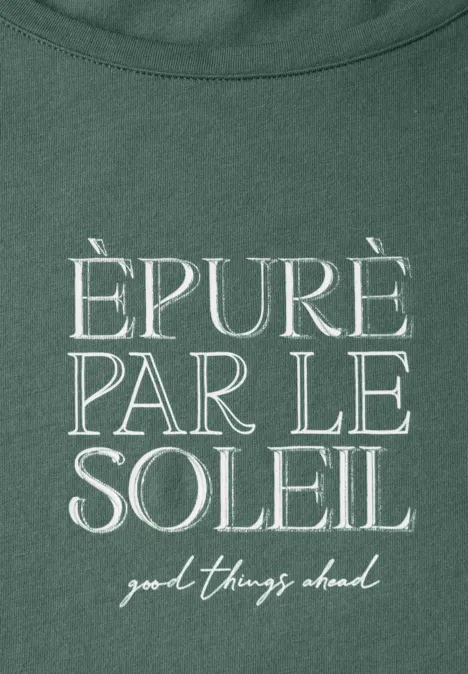 T-Shirt mit Wording garden green