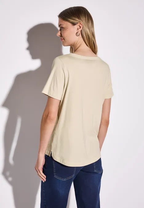 T-Shirt mit Wording moonstone sand