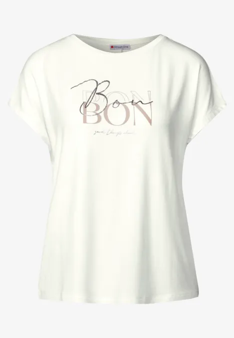 T-Shirt mit Wording off white