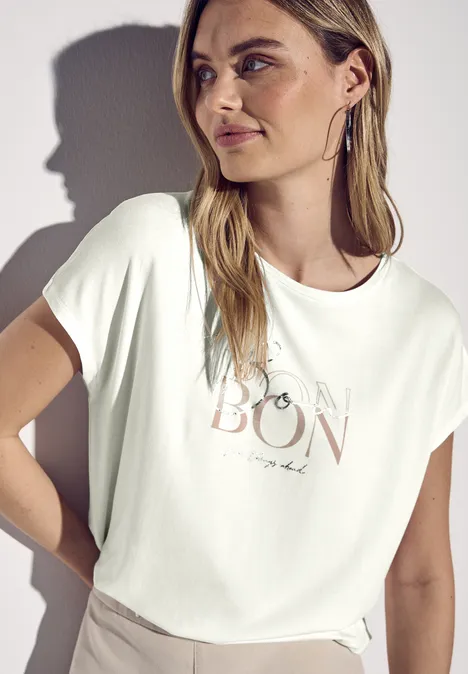T-Shirt mit Wording off white