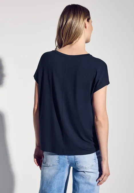 T-Shirt mit Wording deep blue