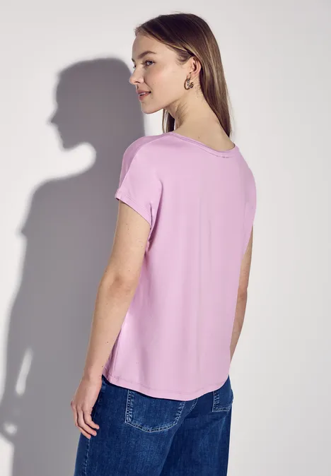 T-Shirt mit Wording cherry blossom rose