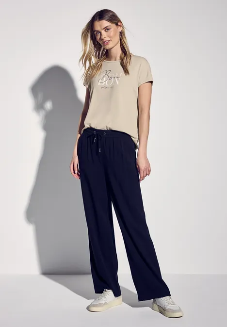 T-Shirt mit Wording moonstone sand