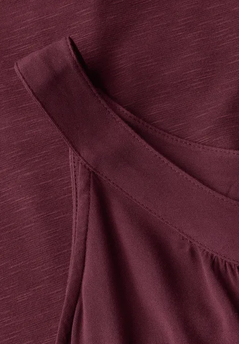 Strukturmix-Top dark cherry red