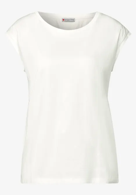 Ärmelloses Shirt off white