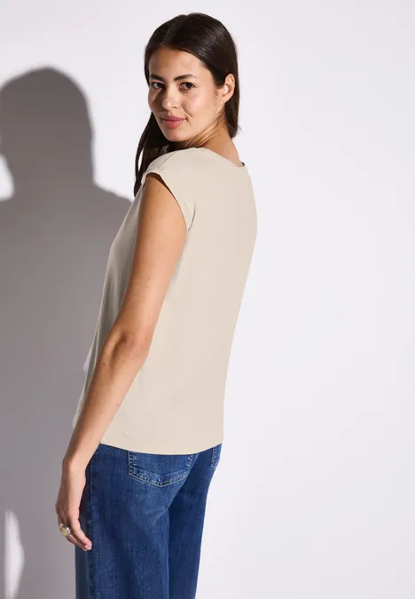 T-shirt sans manches moonstone sand