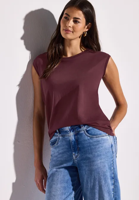 Ärmelloses Shirt dark cherry red